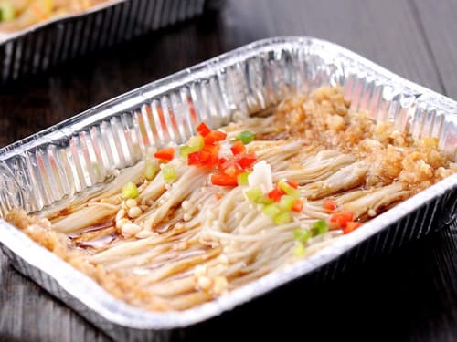 获嘉锡纸烤金针菇
